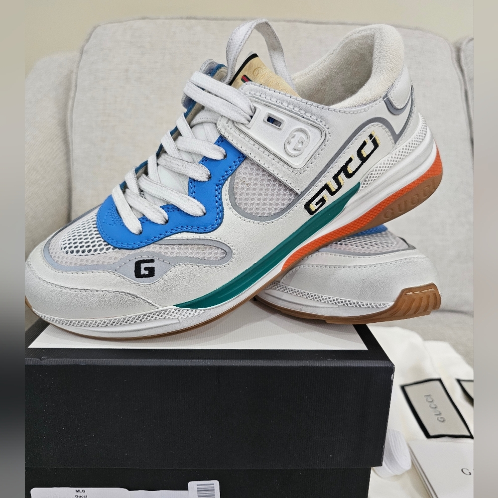 Gucci Ultrapace Leather & Mesh Sneaker